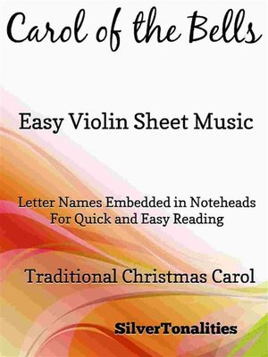 cover image of Carol of the Bells Easy Violin Sheet Music
